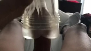 Jacking Off With Fleshlight