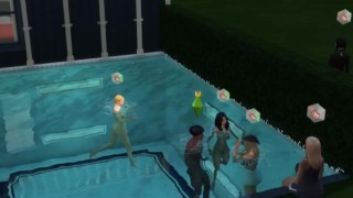 pool party sims 4