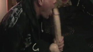 10x5inch cum splatter sloppy dildo sucking