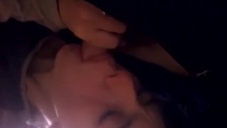 gagging on daddy cock