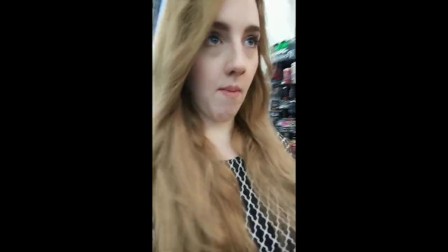 Risky Adventure into Walmart, public flashing and masturbating!