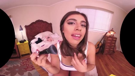 VRHUSH Ella Knox toys her tight pussy in VR