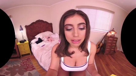 VRHUSH Ella Knox toys her tight pussy in VR