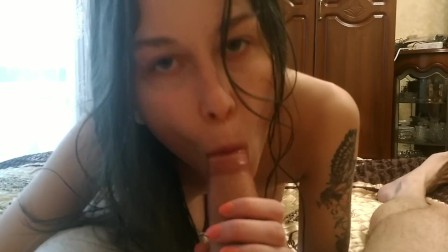 Sexy Hot Cocksucker make you Cum | POV, DeepThroat, Home blowjob