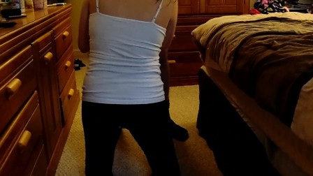Sexy teen in Yoga Pants Gets Slammed
