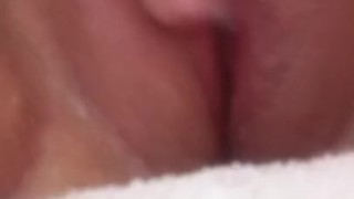 Close up of tight pussy squirting multiple times