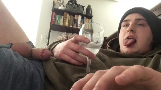 Self Facial JOI - Camgirl Impressed by Cum!