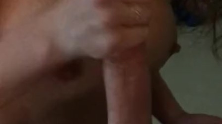 Blow job, tits, and cum shot...a nice end to a hard pounding