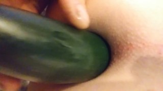Gaping ass big cum at the end