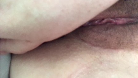 Tight pussy DP squirting and pulsing orgasm