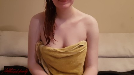 Redhead Roleplay - After shower Skype call with my boyfriend