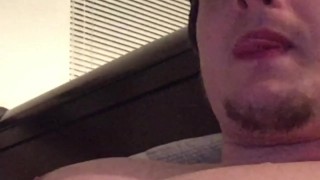 Milking My Cock into Glass and Drinking! (Camboy Cumslut Mouth Close Up)