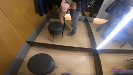 Changing room quickie fuck - real public - part 2