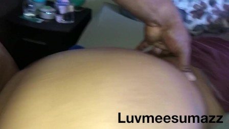 Blowing my load between my Girls phat juicy jiggly ass