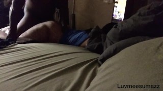 Woke her ass up for some booty like jello fun...[hard cum at end}