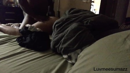 Woke her ass up for some booty like jello fun...[hard cum at end}