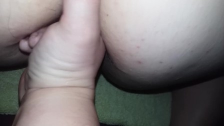 Wifey's ass was begging for more! 9 inch strap and 3 fingers.