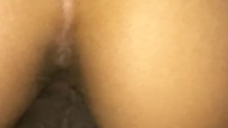Little hood rat gets POUNDED while playing in ass