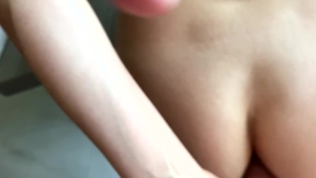 First anal video, painful, on the table