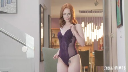 Ella Hughes Strips Out of Her Lingerie and Fingers Her Pussy