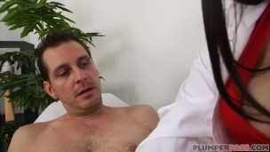 Sexy Plumper Nurse Oksana Rose Examines John Strange