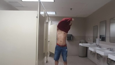 asian Twink Strips Naked in Public Bathroom - gay | teen Mobile ...