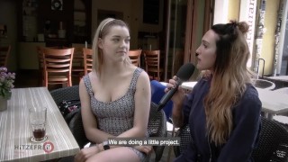 HITZEFREI Sexy blonde finds random guy on street
