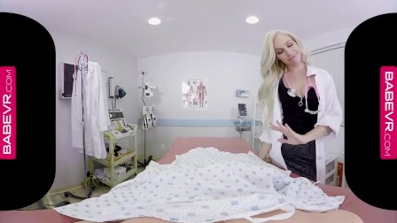 BaBeVR.com Hot Blonde Doctor Lyra Law Takes Care Of Viagra Effect