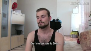 DEBT DANDY 243 -  Straight Dude Pays His Debts By Sucking & Fucking Raw