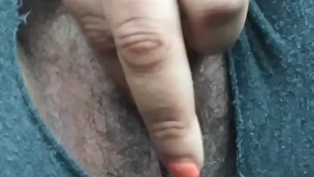 Ripped my pants to cum in school parking lot
