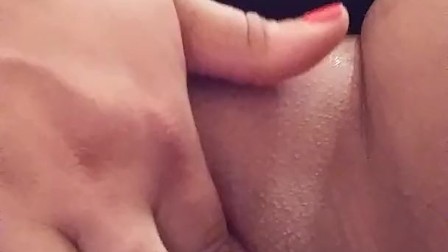 Big clit clean shaved pussy