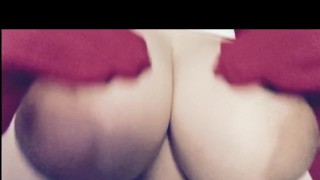 Curvy blonde in white bra and thong