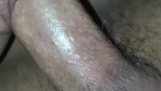 Cheating on my girlfriend with whore from work . POV tight gripping pussy