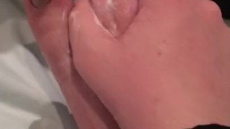 Erotic foot massage