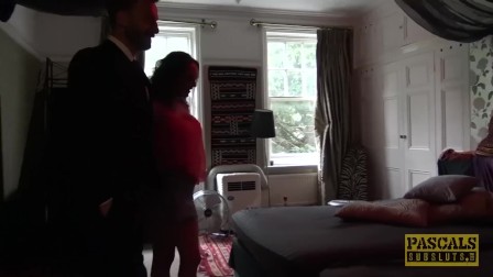 Nasty British subslut gagged for rough cunt pounding