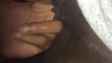 Chocolate Stud Lesbian Dyke gets fingered