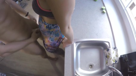 Deep Hard anal Squirt with Kate Truu in Ripped Yoga Pants. 4k Uhd