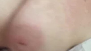 Quick cumshot on boobs