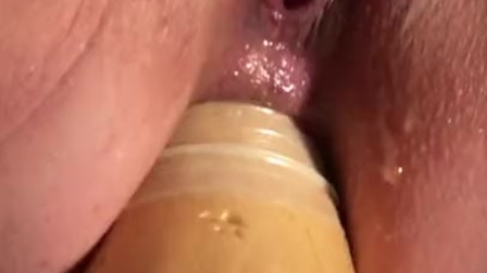 big squash in my ass with squirting