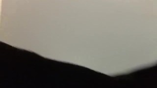Stroking big cock in tights