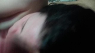 SuckLegit : Amazing teen deepthroat skills & rough face fuck part.2