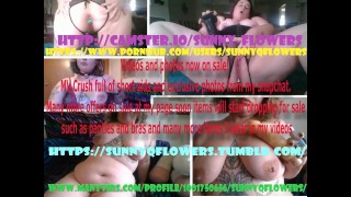 BBW sunny flowers squirt tease masterbation