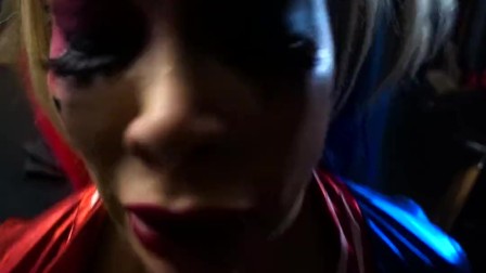 Chessie Kay as Harley Quinn gets Facefucked and Destroyed