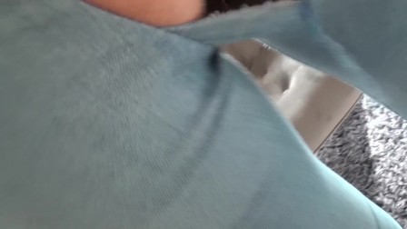 teen in ripped jeans fuck from behind with cumshot at the end