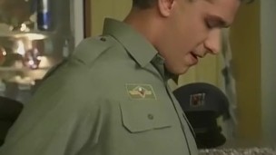 Army captain gets to fuck his soldiers assholes and mouths