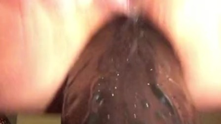 huge manolith dildo in my ass with squirting