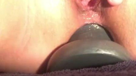 huge butt plug deep in my ass with squirting