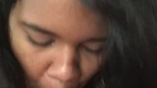 Cute BBW Sucks and Titty Fucks Glass 
