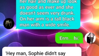 Cuckold husband sext roleplays his wife getting filled with BBC