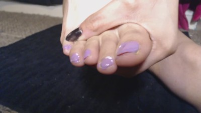 Painted Nails - Painting my Toe Nails Pastel Purple Porn Videos - Tube8